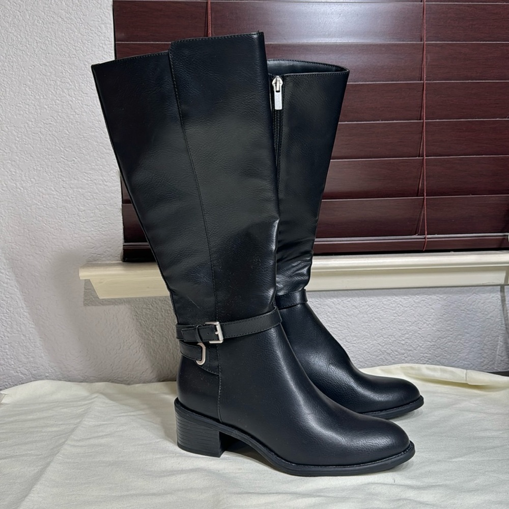 Chaps long zip up boots Black 7B